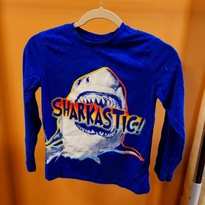 Long sleeved blue  Sharktastic T-shirt